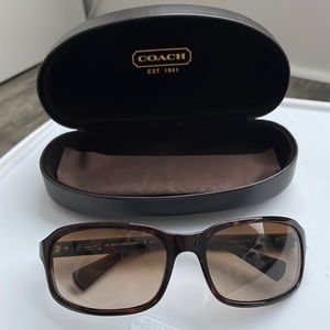 Coach tortoise shell sunglasses
